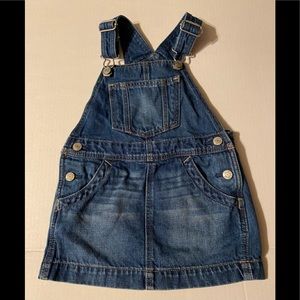 GAP Denim Girls Overall Dress Size 2 years